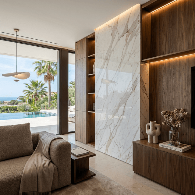 Detalhe de Interior de Luxo